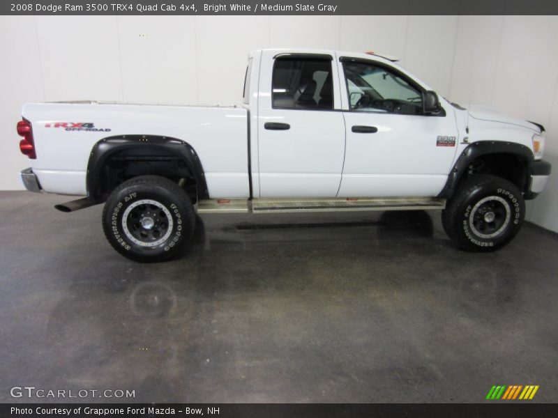 Bright White / Medium Slate Gray 2008 Dodge Ram 3500 TRX4 Quad Cab 4x4