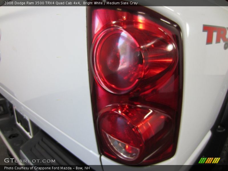 Bright White / Medium Slate Gray 2008 Dodge Ram 3500 TRX4 Quad Cab 4x4