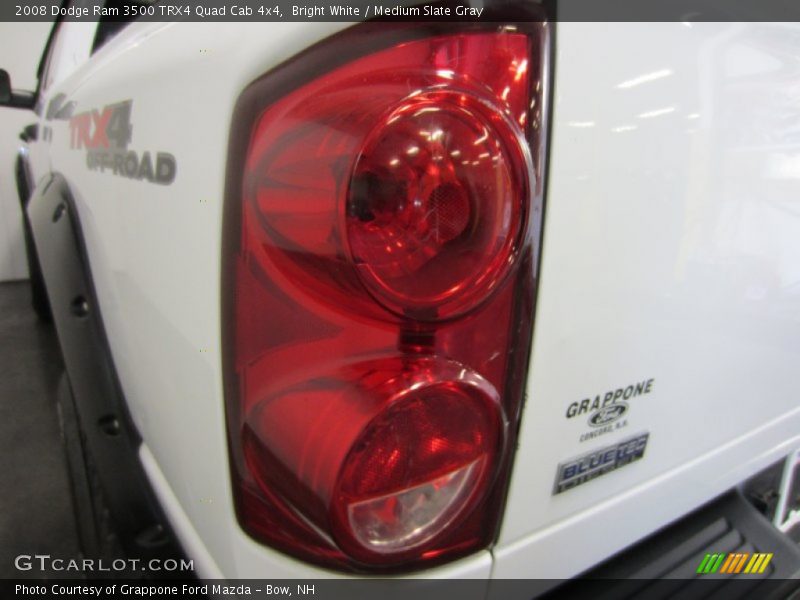 Bright White / Medium Slate Gray 2008 Dodge Ram 3500 TRX4 Quad Cab 4x4
