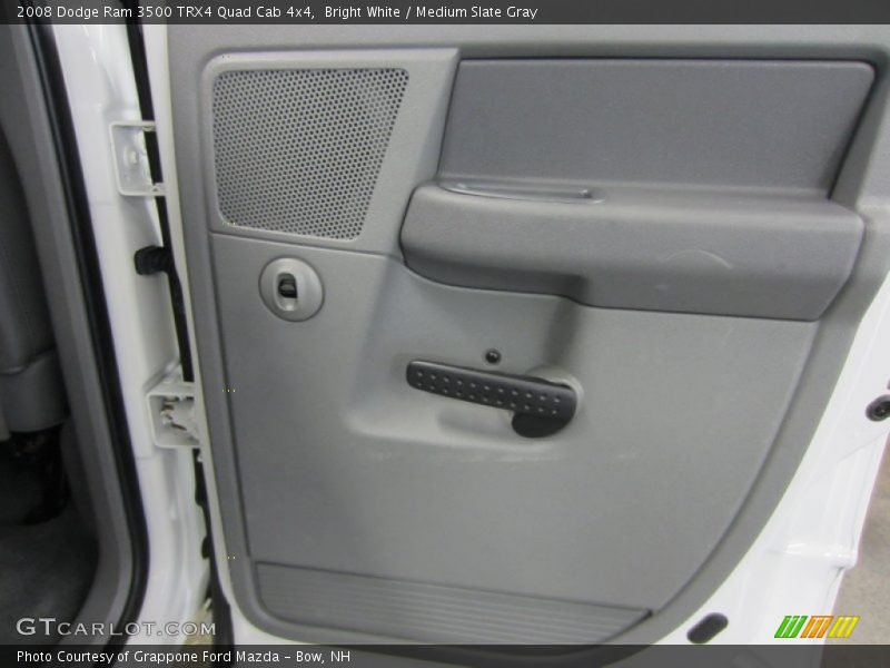 Bright White / Medium Slate Gray 2008 Dodge Ram 3500 TRX4 Quad Cab 4x4