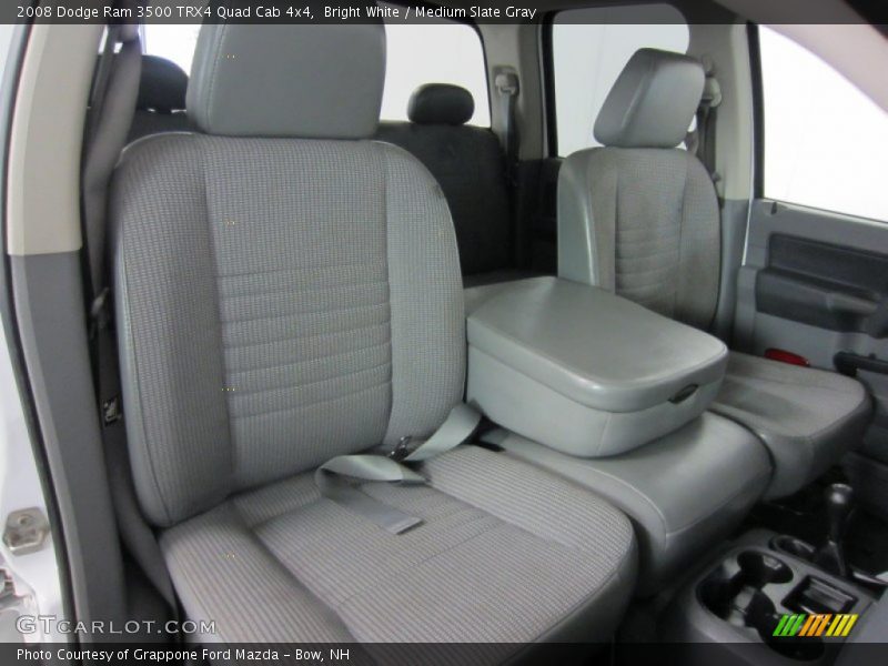 Bright White / Medium Slate Gray 2008 Dodge Ram 3500 TRX4 Quad Cab 4x4