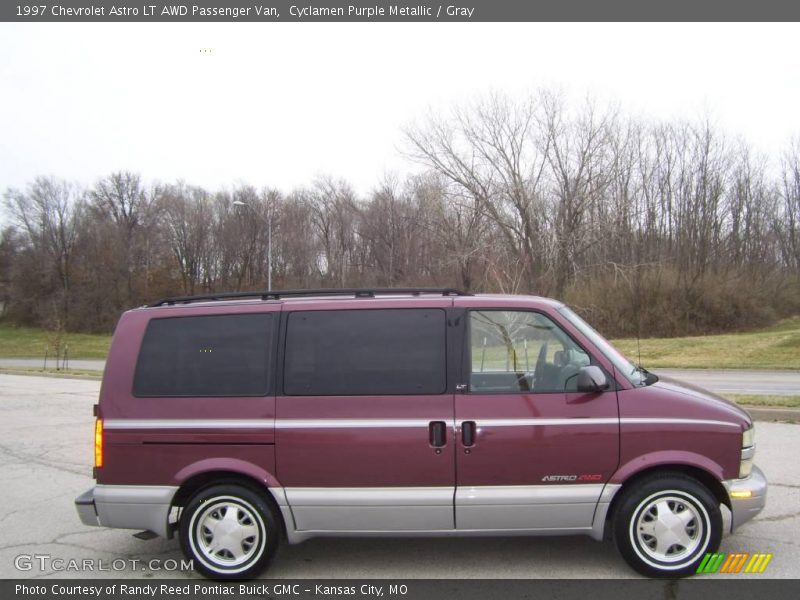 Cyclamen Purple Metallic / Gray 1997 Chevrolet Astro LT AWD Passenger Van