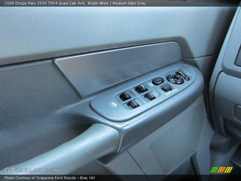 Bright White / Medium Slate Gray 2008 Dodge Ram 3500 TRX4 Quad Cab 4x4