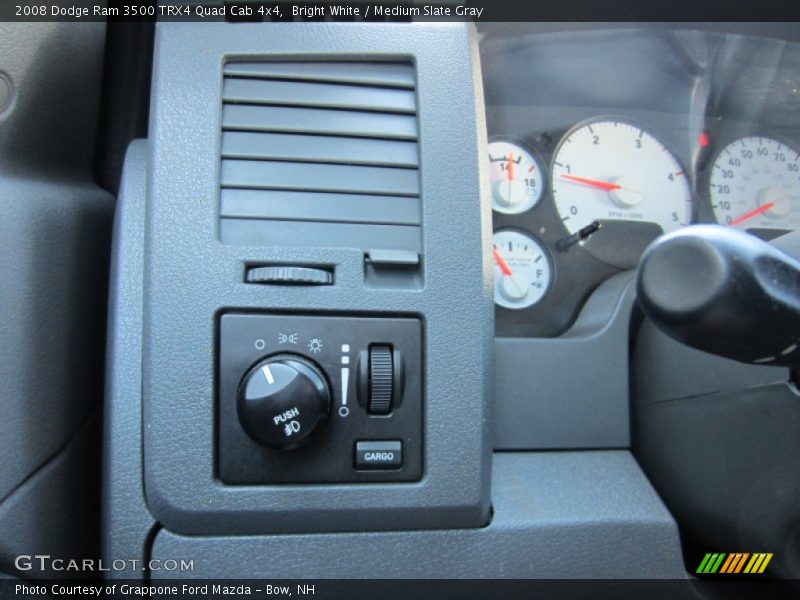 Bright White / Medium Slate Gray 2008 Dodge Ram 3500 TRX4 Quad Cab 4x4