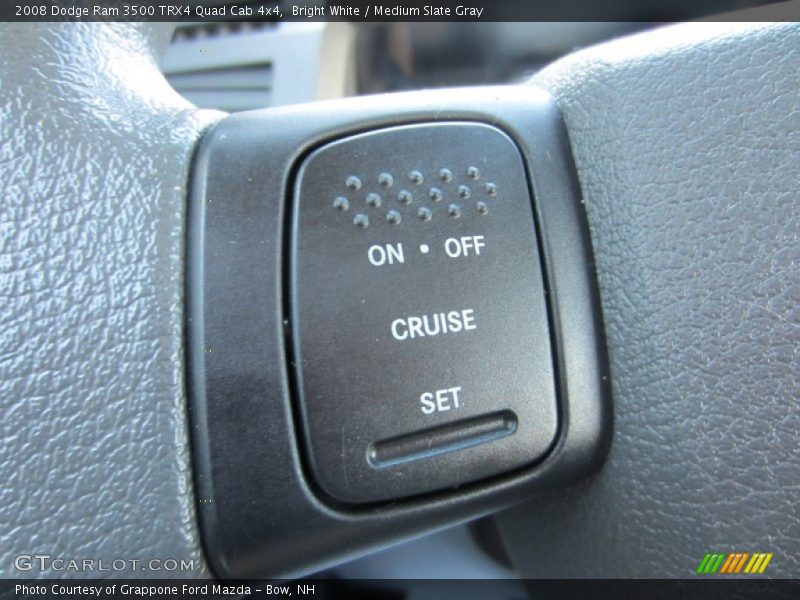 Bright White / Medium Slate Gray 2008 Dodge Ram 3500 TRX4 Quad Cab 4x4