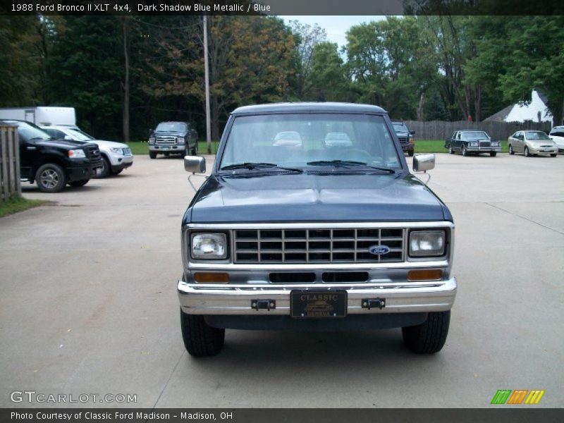 Dark Shadow Blue Metallic / Blue 1988 Ford Bronco II XLT 4x4