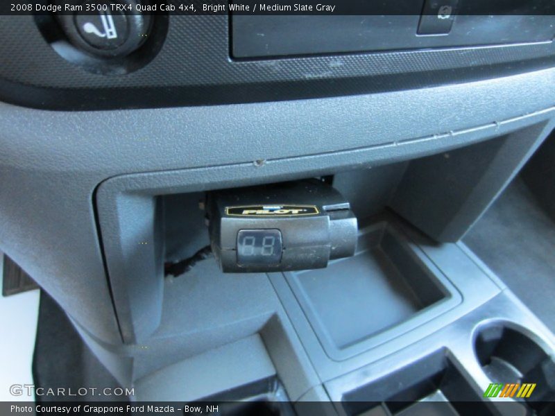 Bright White / Medium Slate Gray 2008 Dodge Ram 3500 TRX4 Quad Cab 4x4