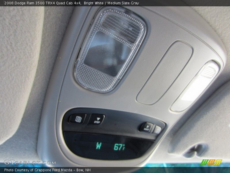 Bright White / Medium Slate Gray 2008 Dodge Ram 3500 TRX4 Quad Cab 4x4