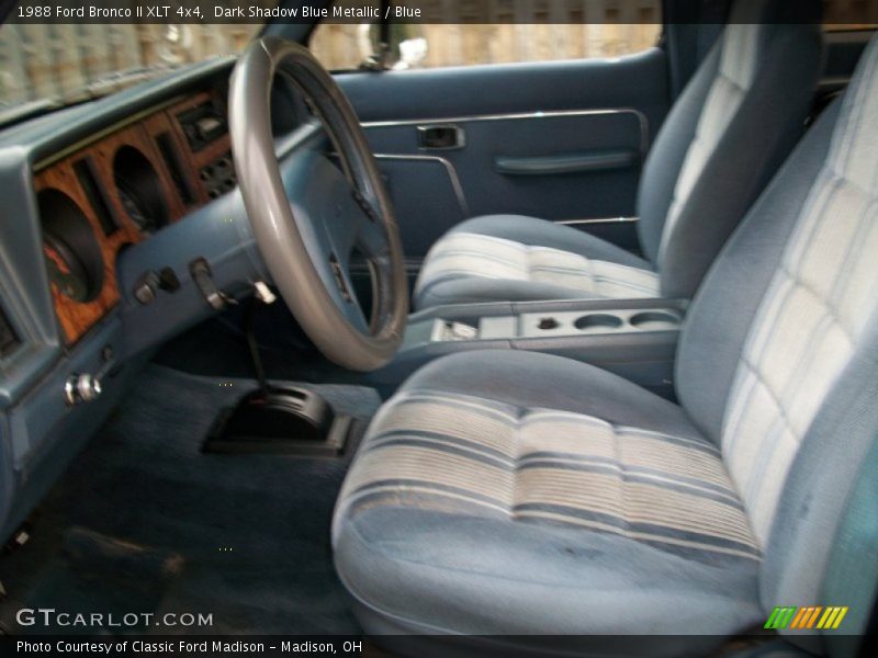  1988 Bronco II XLT 4x4 Blue Interior