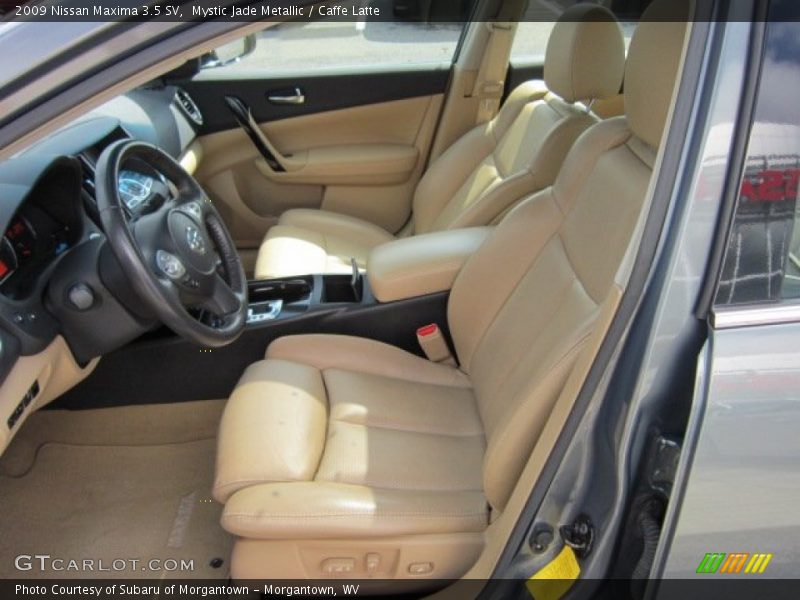 Mystic Jade Metallic / Caffe Latte 2009 Nissan Maxima 3.5 SV