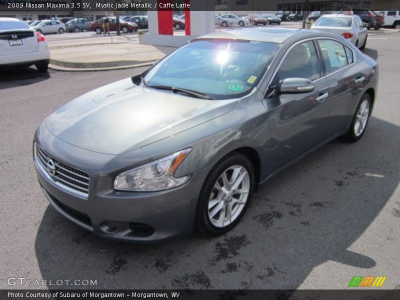 Mystic Jade Metallic / Caffe Latte 2009 Nissan Maxima 3.5 SV