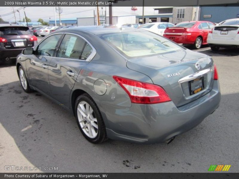 Mystic Jade Metallic / Caffe Latte 2009 Nissan Maxima 3.5 SV