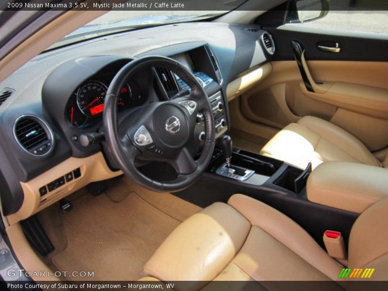 Mystic Jade Metallic / Caffe Latte 2009 Nissan Maxima 3.5 SV