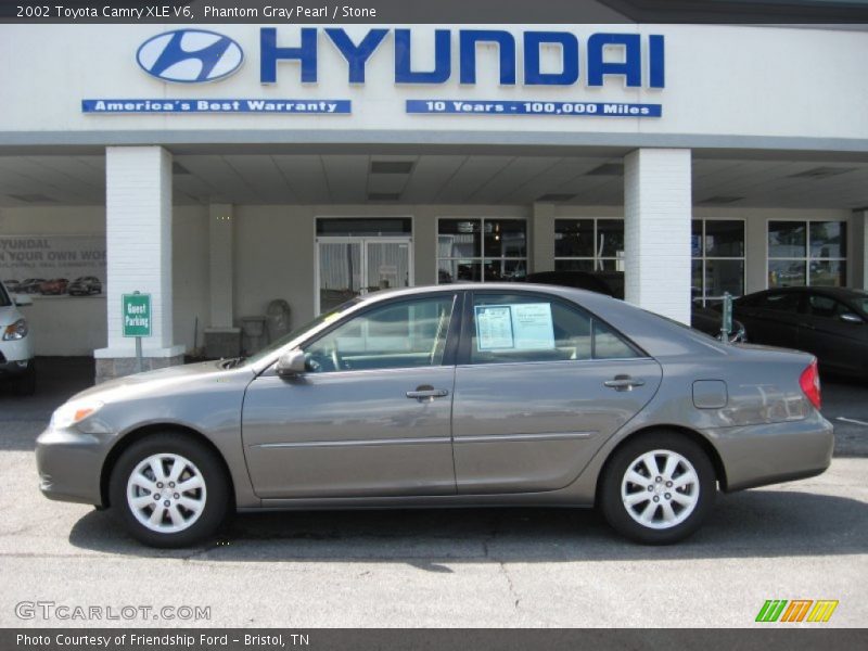 Phantom Gray Pearl / Stone 2002 Toyota Camry XLE V6