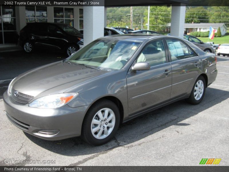 Phantom Gray Pearl / Stone 2002 Toyota Camry XLE V6