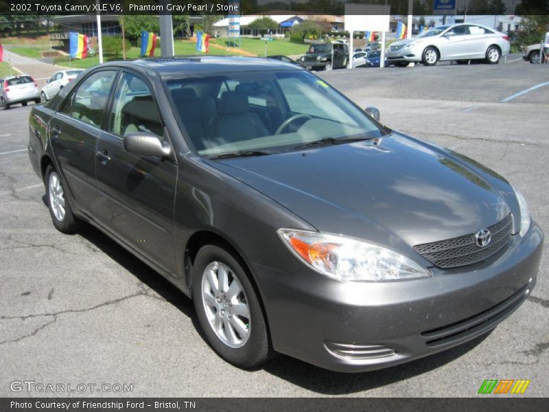 Phantom Gray Pearl / Stone 2002 Toyota Camry XLE V6