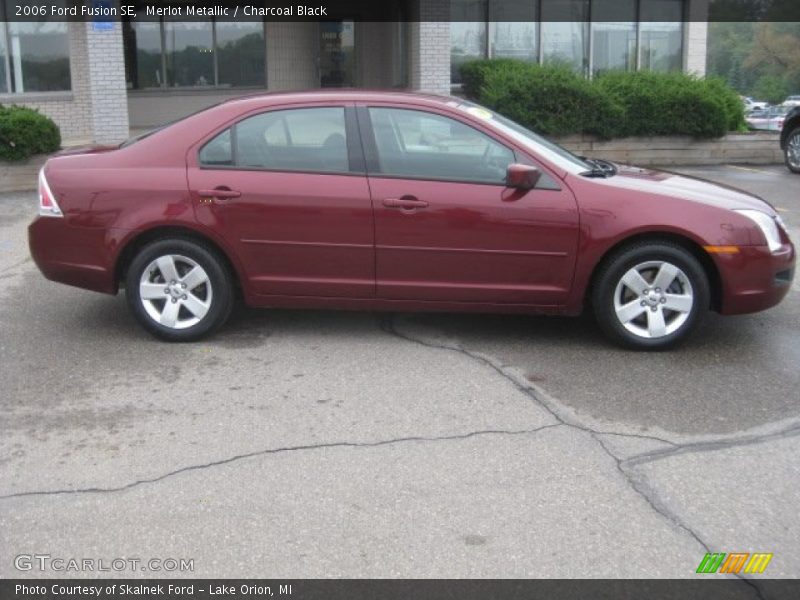 Merlot Metallic / Charcoal Black 2006 Ford Fusion SE