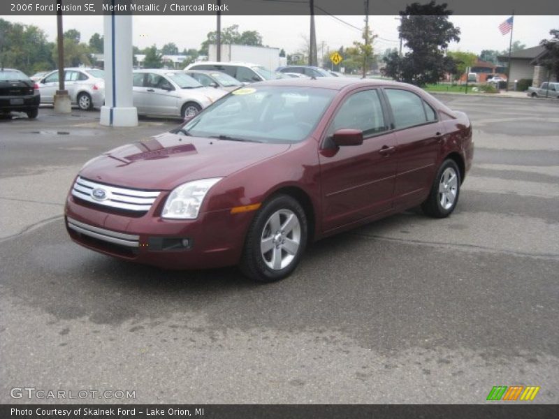 Merlot Metallic / Charcoal Black 2006 Ford Fusion SE