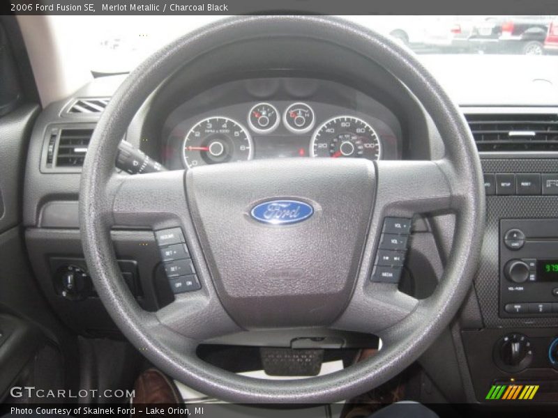 Merlot Metallic / Charcoal Black 2006 Ford Fusion SE