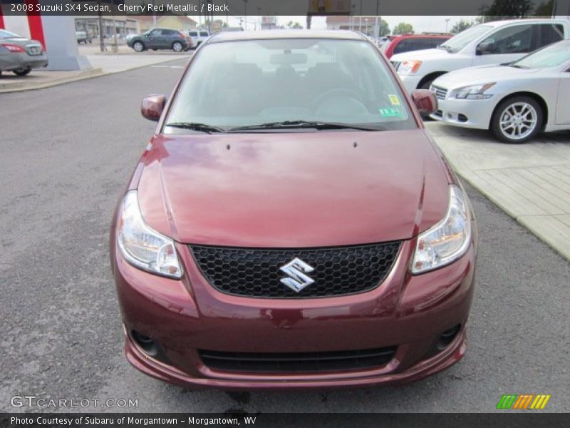 Cherry Red Metallic / Black 2008 Suzuki SX4 Sedan