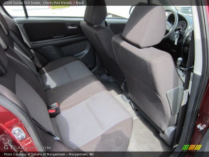 Cherry Red Metallic / Black 2008 Suzuki SX4 Sedan