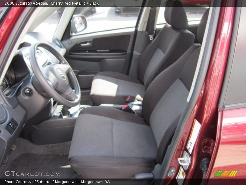Cherry Red Metallic / Black 2008 Suzuki SX4 Sedan