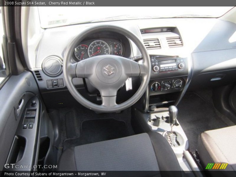 Cherry Red Metallic / Black 2008 Suzuki SX4 Sedan