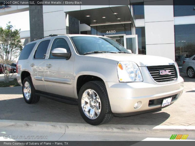 Gold Mist Metallic / Ebony Black 2007 GMC Yukon SLE