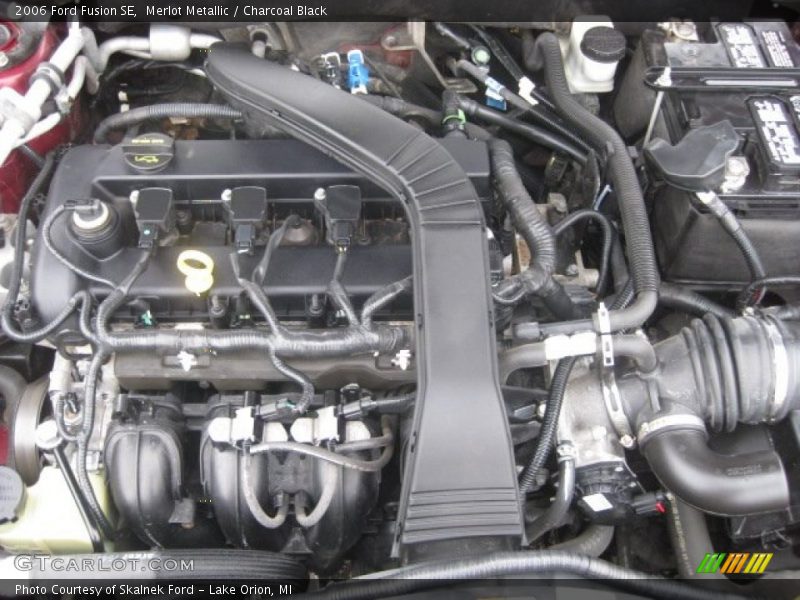 Merlot Metallic / Charcoal Black 2006 Ford Fusion SE