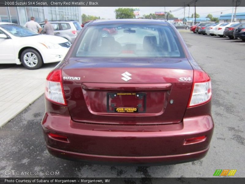 Cherry Red Metallic / Black 2008 Suzuki SX4 Sedan