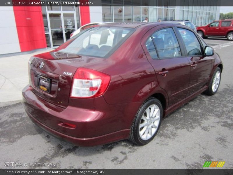 Cherry Red Metallic / Black 2008 Suzuki SX4 Sedan
