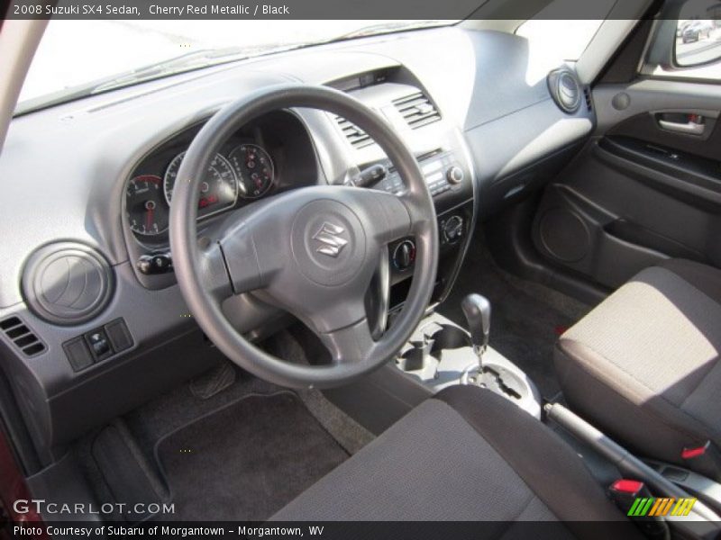 Cherry Red Metallic / Black 2008 Suzuki SX4 Sedan