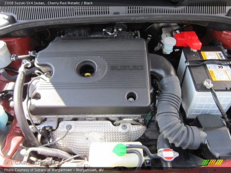 Cherry Red Metallic / Black 2008 Suzuki SX4 Sedan