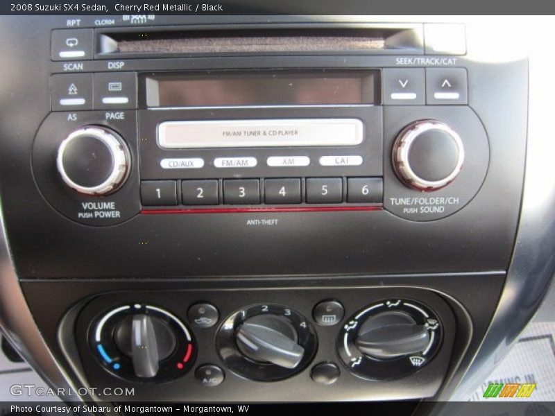 Cherry Red Metallic / Black 2008 Suzuki SX4 Sedan
