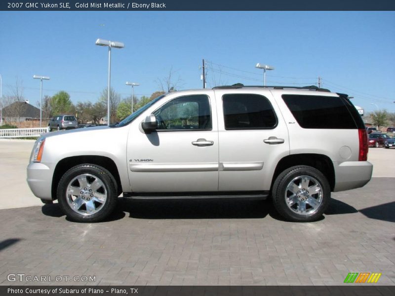 Gold Mist Metallic / Ebony Black 2007 GMC Yukon SLE