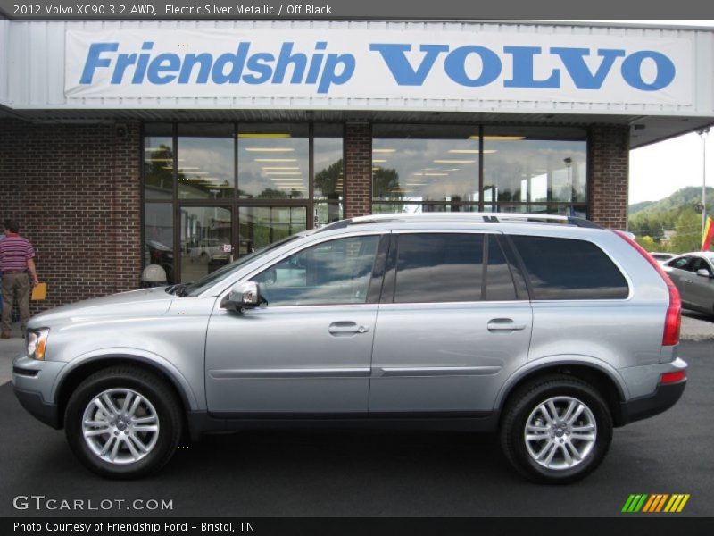 Electric Silver Metallic / Off Black 2012 Volvo XC90 3.2 AWD