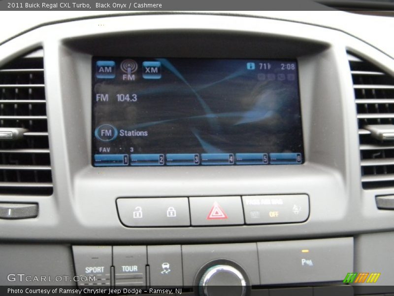 Audio System of 2011 Regal CXL Turbo