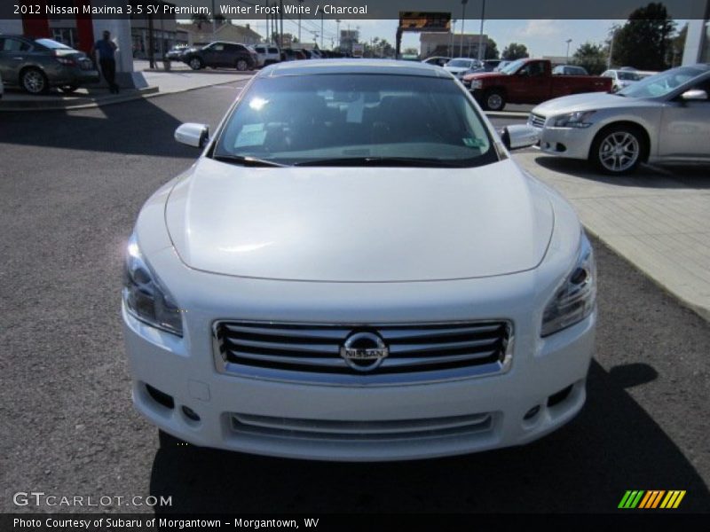 Winter Frost White / Charcoal 2012 Nissan Maxima 3.5 SV Premium