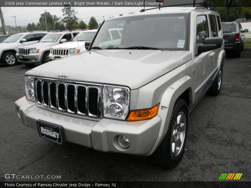 Bright Silver Metallic / Dark Slate/Light Graystone 2008 Jeep Commander Limited 4x4