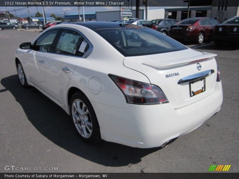 Winter Frost White / Charcoal 2012 Nissan Maxima 3.5 SV Premium