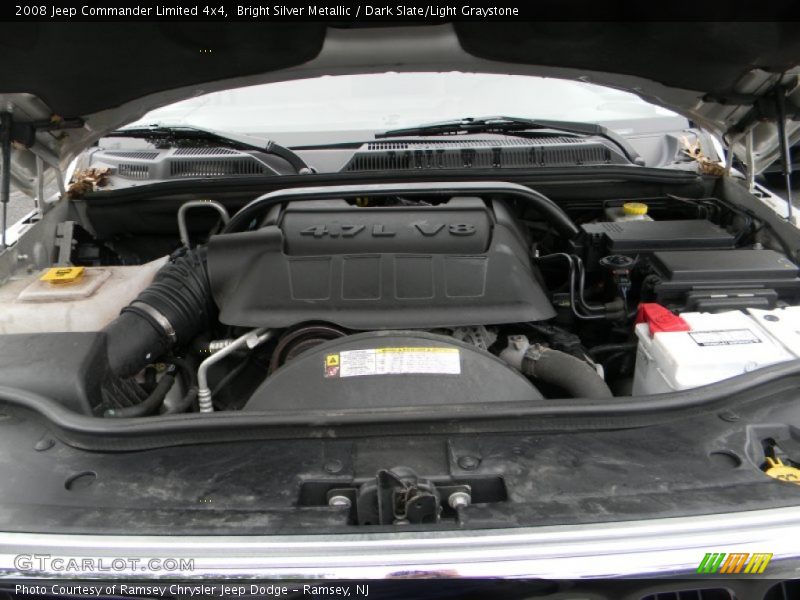 Bright Silver Metallic / Dark Slate/Light Graystone 2008 Jeep Commander Limited 4x4