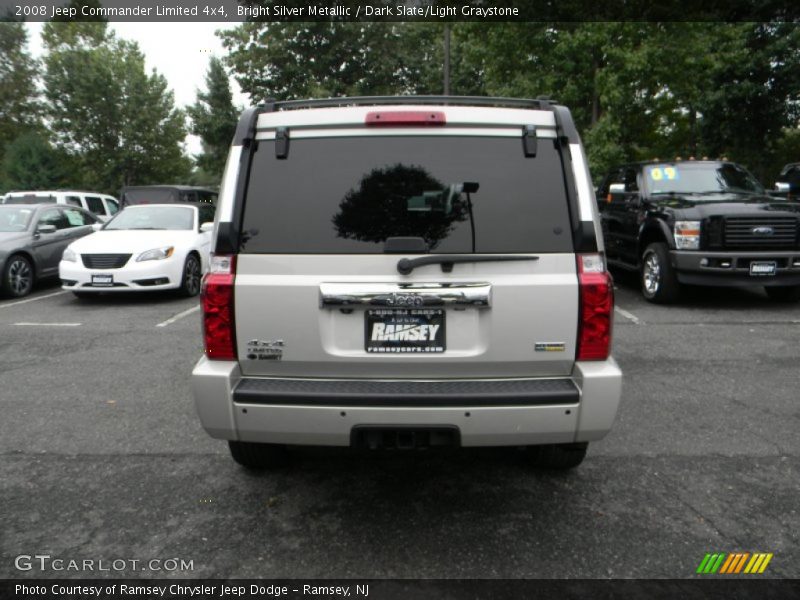 Bright Silver Metallic / Dark Slate/Light Graystone 2008 Jeep Commander Limited 4x4