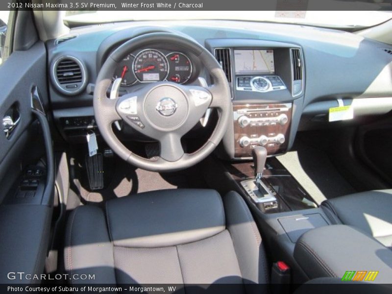 Winter Frost White / Charcoal 2012 Nissan Maxima 3.5 SV Premium