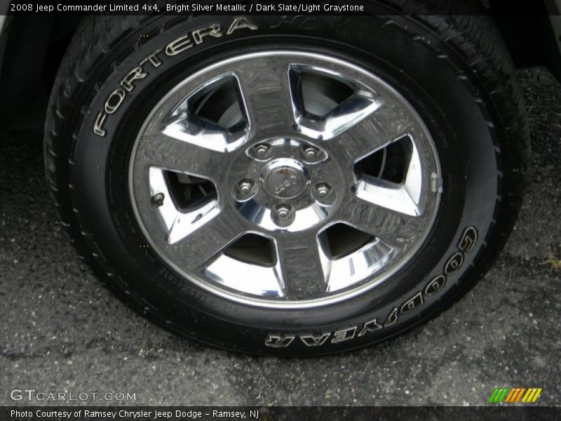 Bright Silver Metallic / Dark Slate/Light Graystone 2008 Jeep Commander Limited 4x4