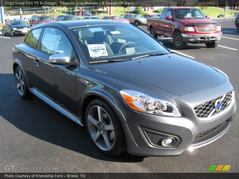 Titanium Grey Metallic / R Design Off Black 2012 Volvo C30 T5 R-Design