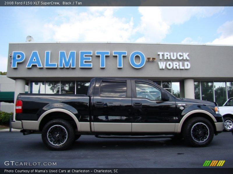 Black / Tan 2008 Ford F150 XLT SuperCrew