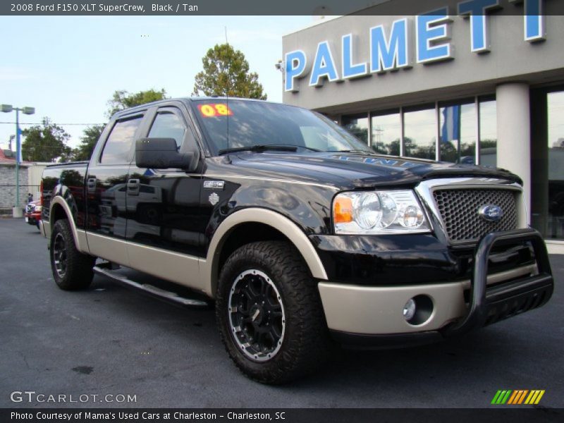 Black / Tan 2008 Ford F150 XLT SuperCrew