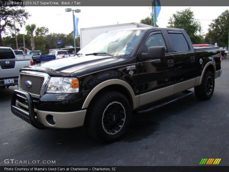 Black / Tan 2008 Ford F150 XLT SuperCrew
