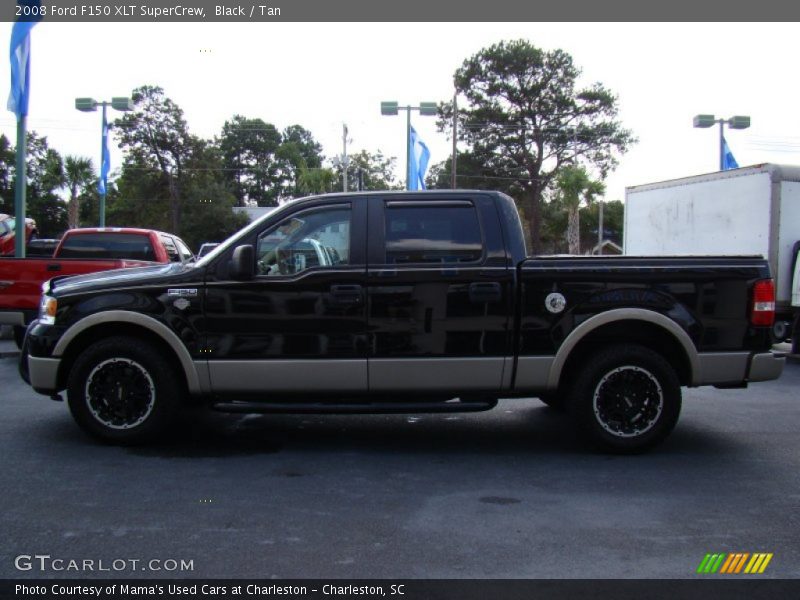 Black / Tan 2008 Ford F150 XLT SuperCrew