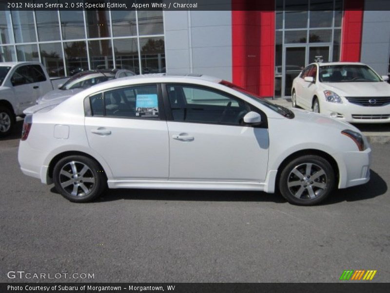 Aspen White / Charcoal 2012 Nissan Sentra 2.0 SR Special Edition
